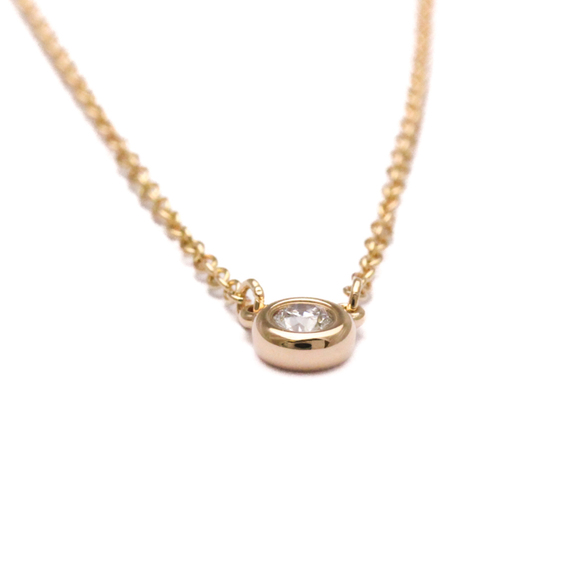 TIFFANY 18k Gold Diamond Necklace